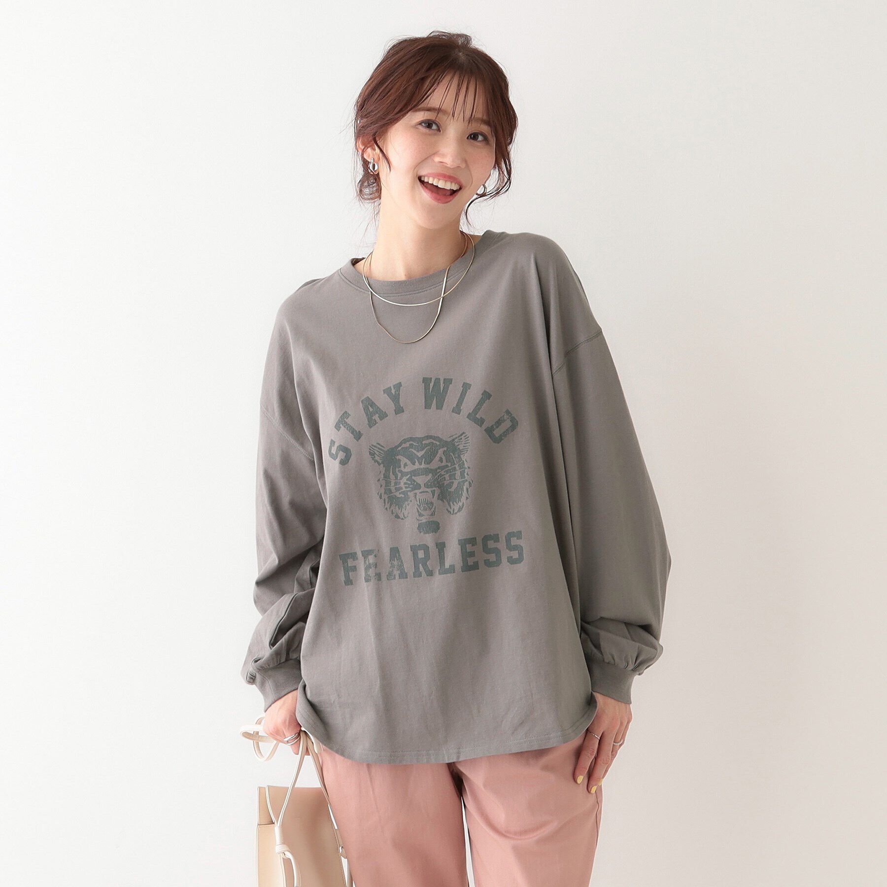 SHOO･LA･RUE「【洗える】1枚でもレイヤードでも 選べる5柄 BIGロンT」|Tシャツ・カットソー|