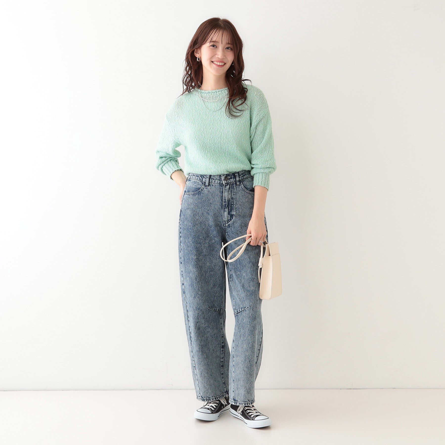 SHOO･LA･RUE「さりげない凹凸感で表情豊か。ロールネックニット」|ニット・セーター|