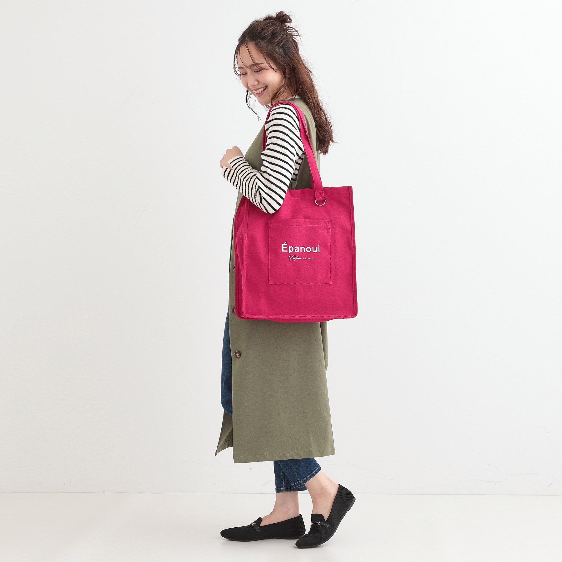 SHOO･LA･RUE「【推し活にも】うちわが入るトートバッグ」|トートバッグ|