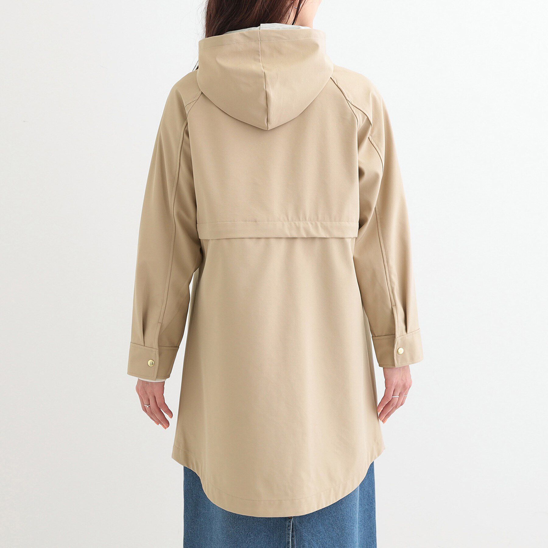 SHOO･LA･RUE「【S-LL/撥水/防花粉】軽やかに女性らしくボンディング フーデッドコート」|その他|