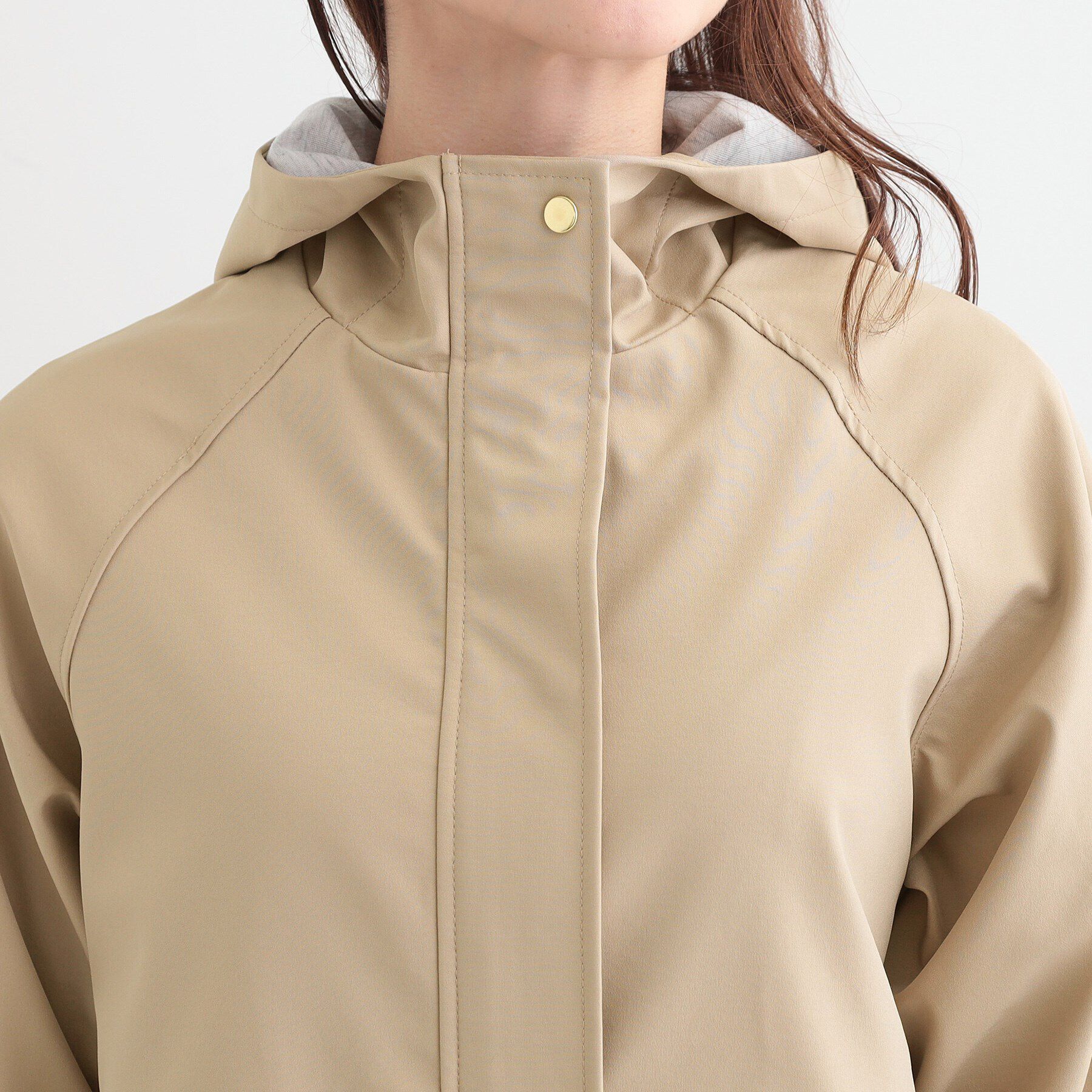 SHOO･LA･RUE「【S-LL/撥水/防花粉】軽やかに女性らしくボンディング フーデッドコート」|その他|