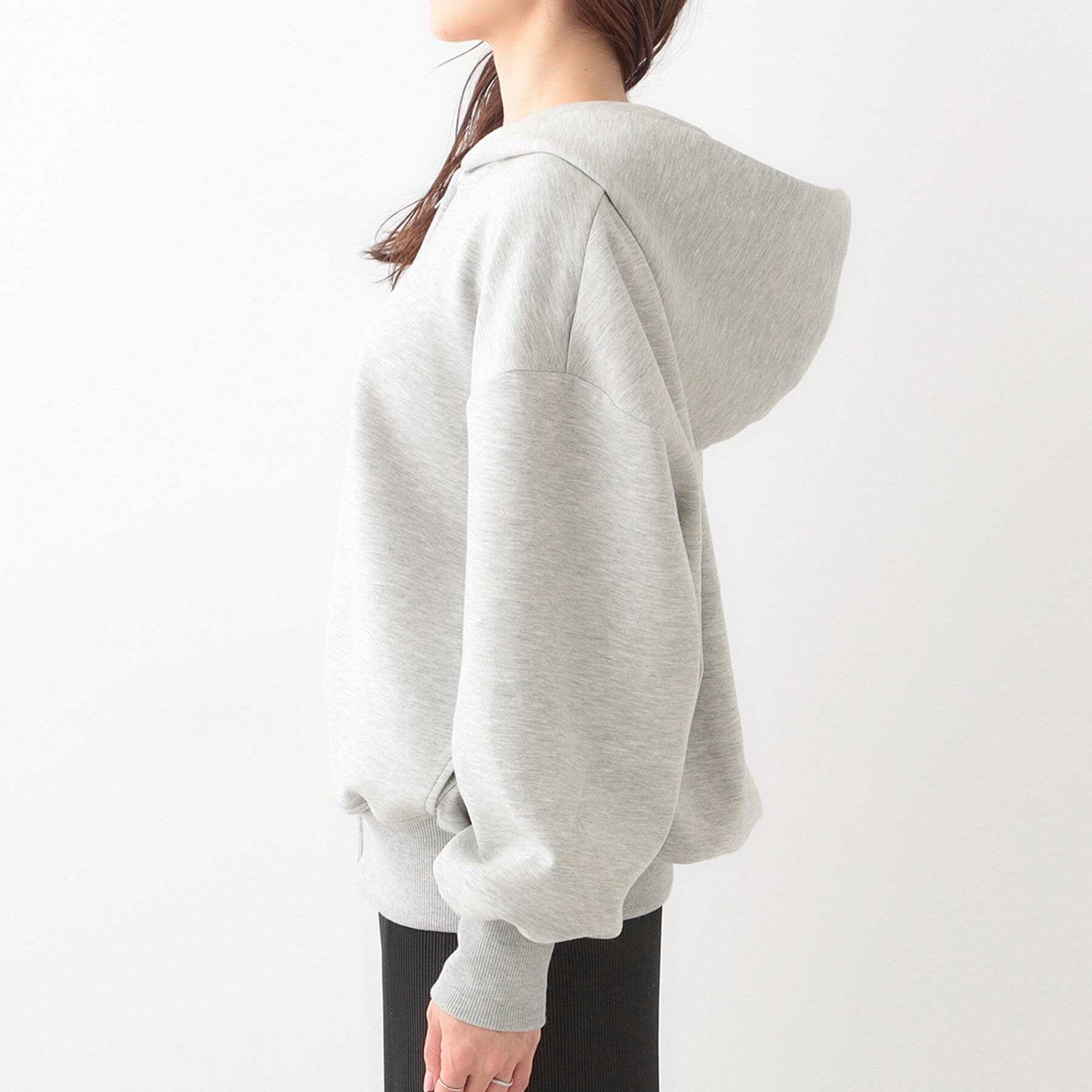 SHOO･LA･RUE「季節の変わり目に頼れる ダブルZIPダンボールパーカー」|カーディガン|