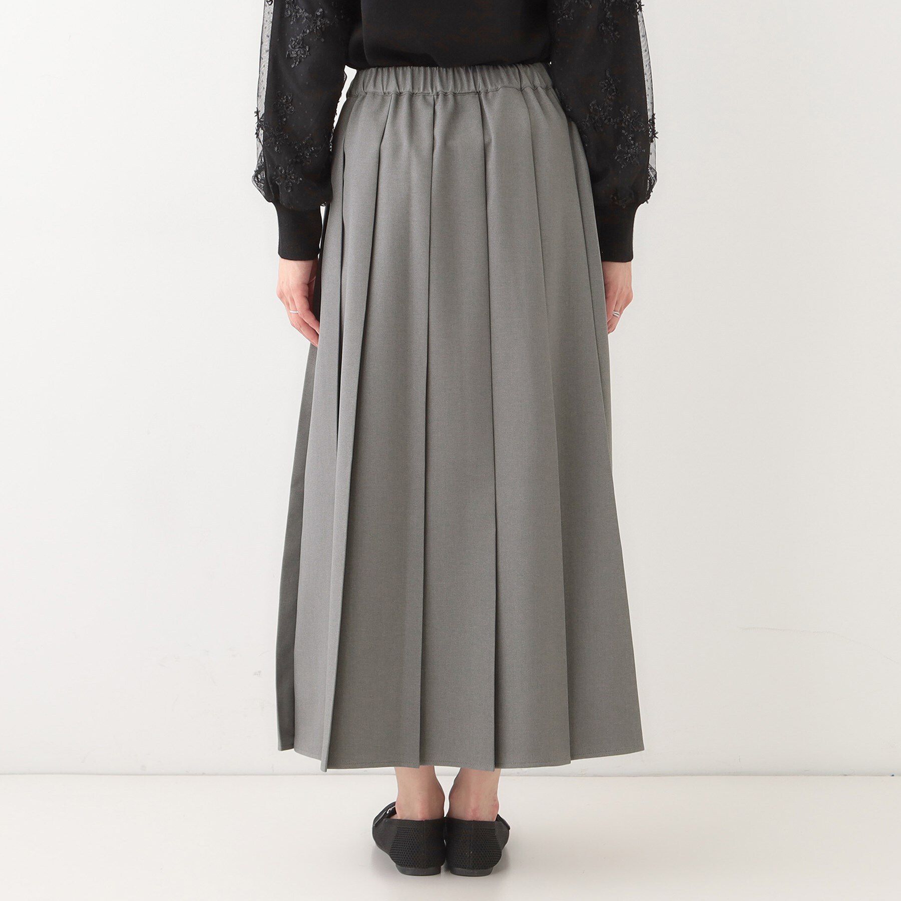 SHOO･LA･RUE「大人カジュアルに着られる ワイドプリーツスカート」|スカート|