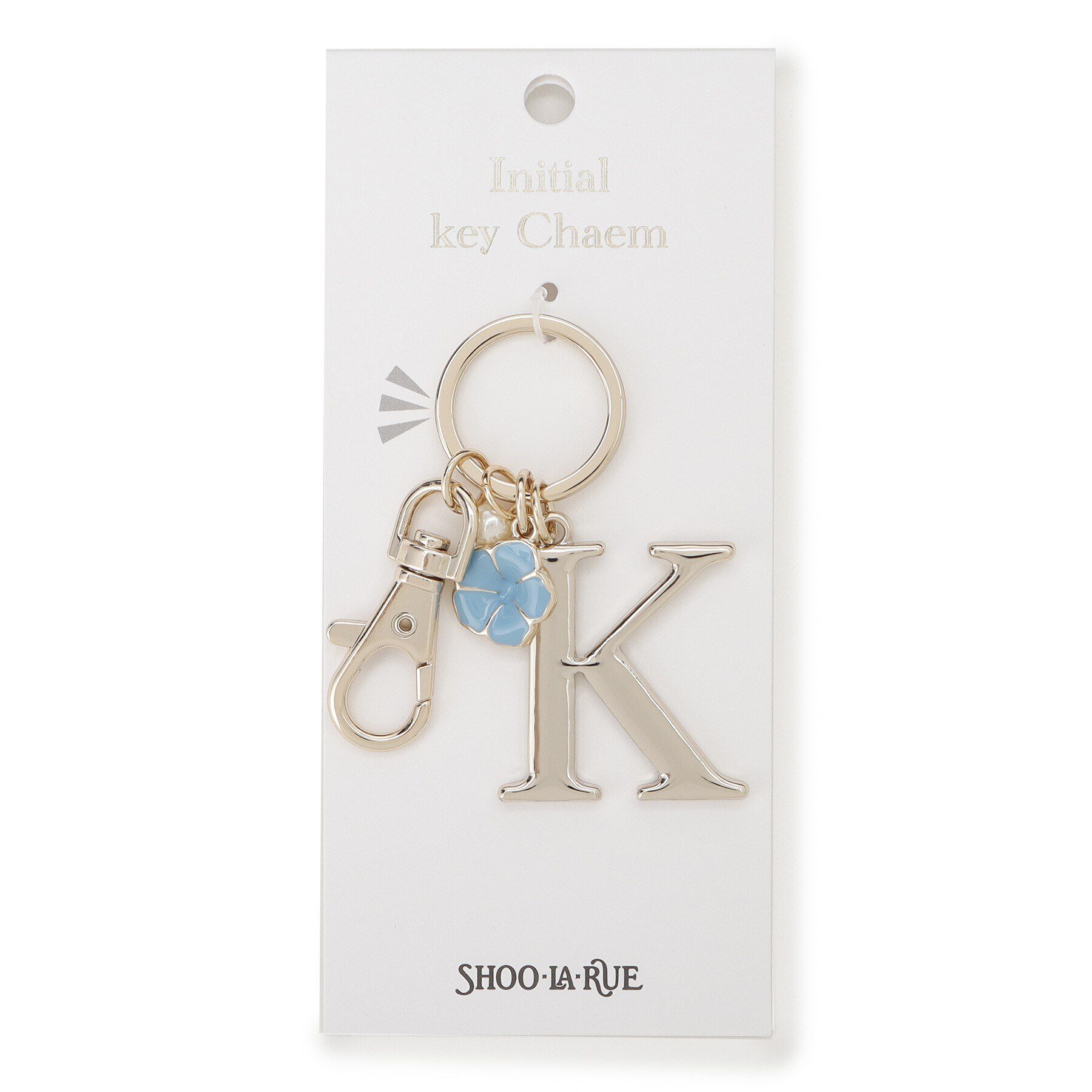 SHOO･LA･RUE「【イニシャル】キーホルダー」|キーケース|ブルー(091)