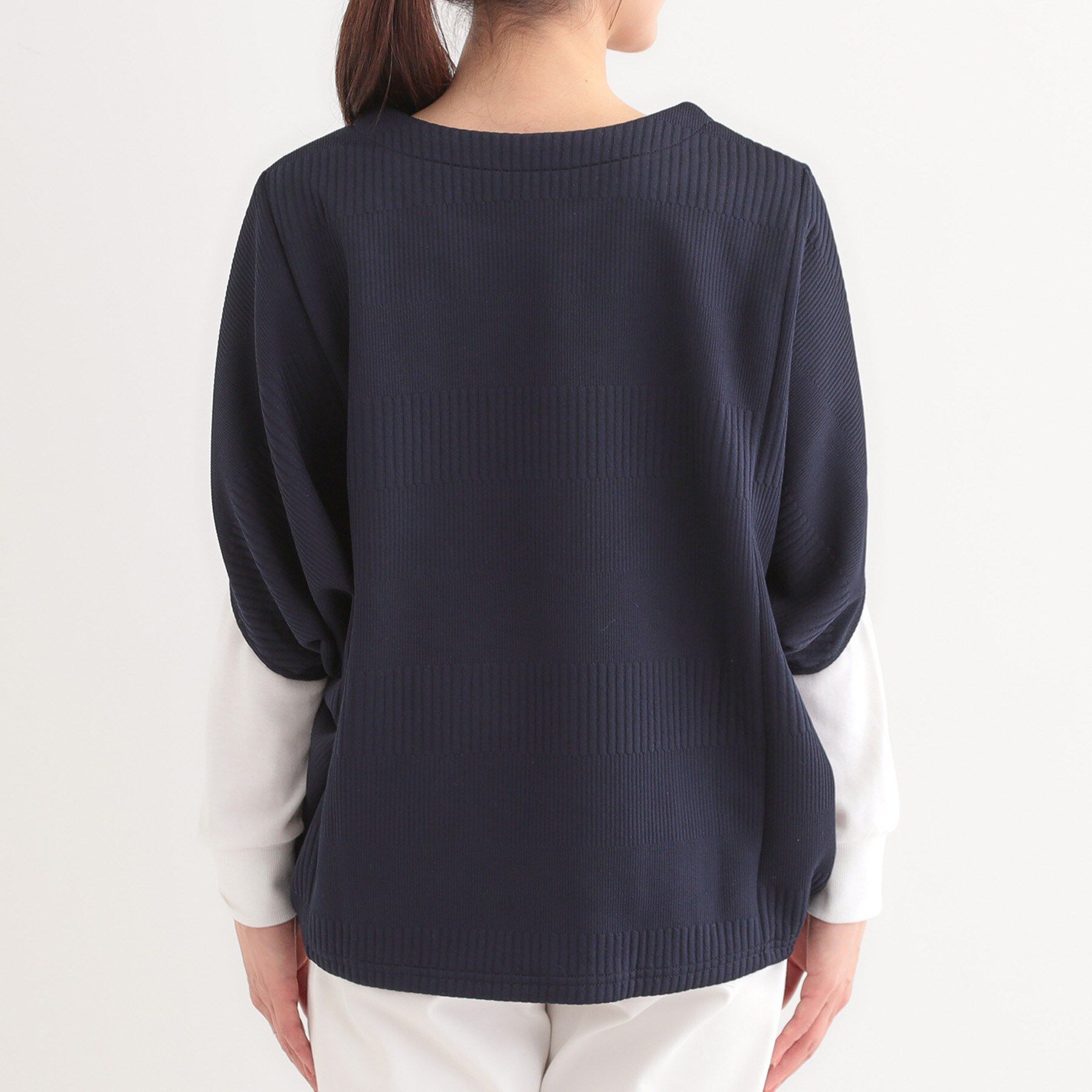 SHOO･LA･RUE「【2点セット/体型カバー】ロングシーズン楽しめる モモンガトップス＆ロンT」|その他|