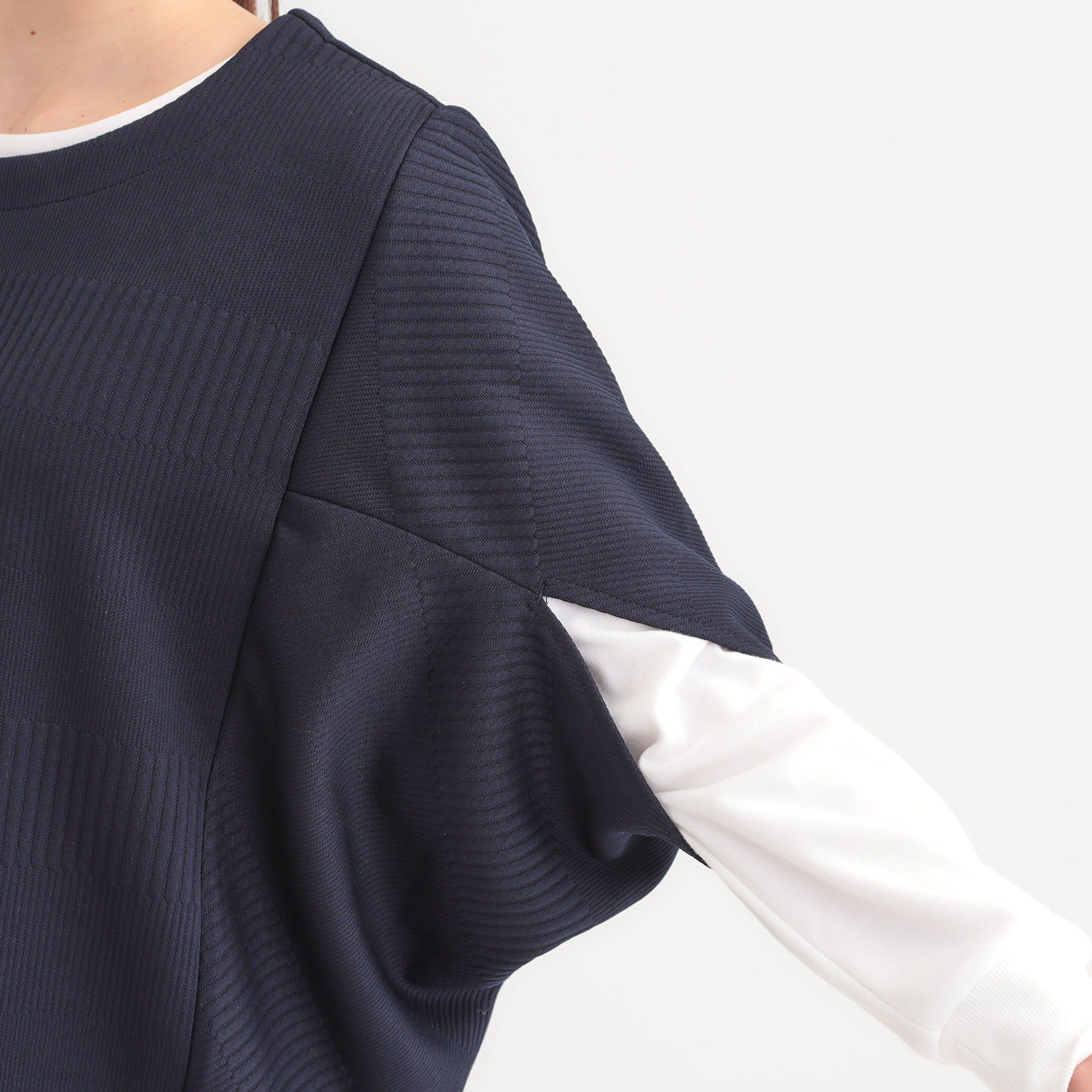SHOO･LA･RUE「【2点セット/体型カバー】ロングシーズン楽しめる モモンガトップス＆ロンT」|その他|