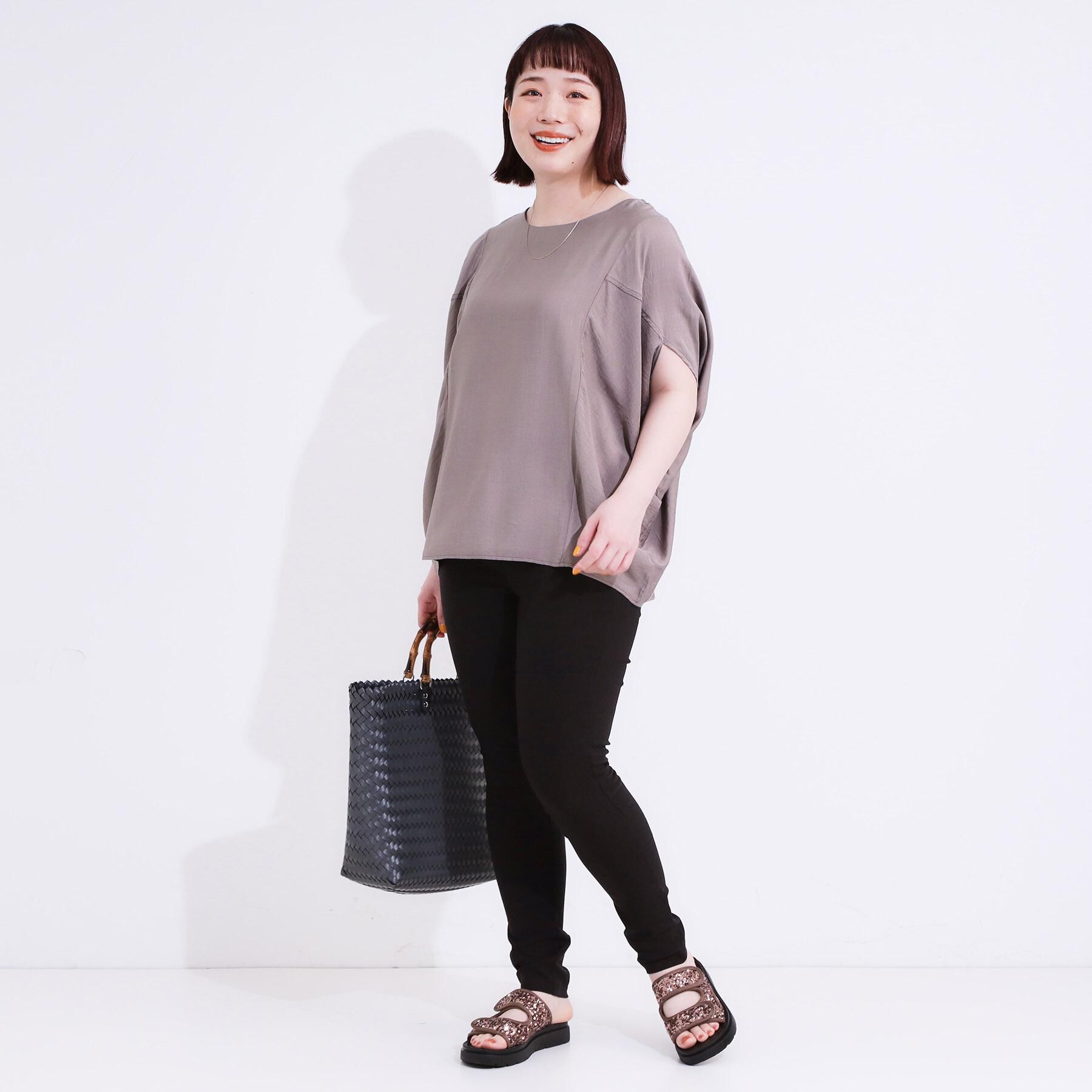 SHOO･LA･RUE「【S-LL】レイヤードスタイルに 脚をきれいに魅せる ストレッチスキニーパンツ」|その他|