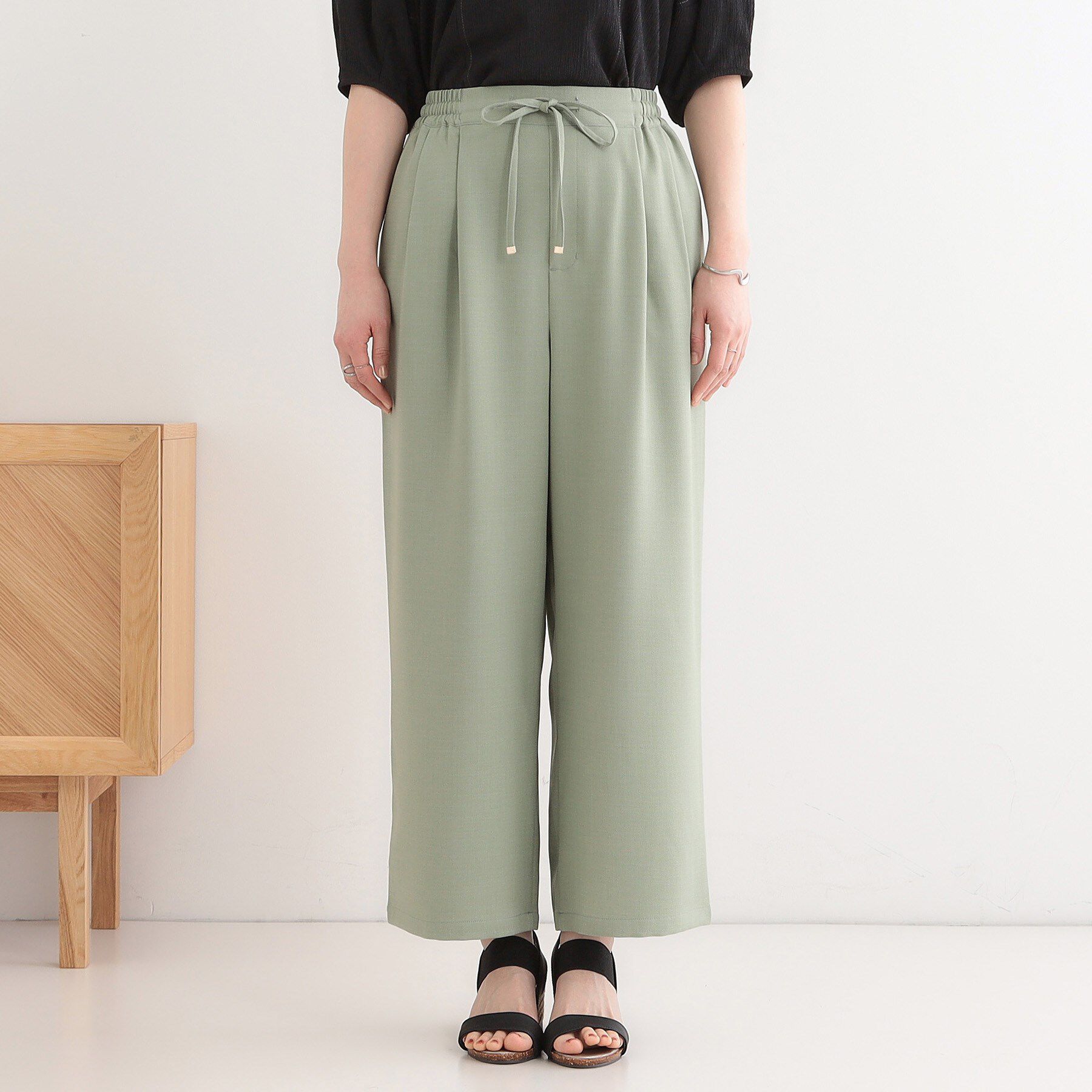 SHOO･LA･RUE「【セットアップ可】麻調イージーワイドパンツ」|その他|