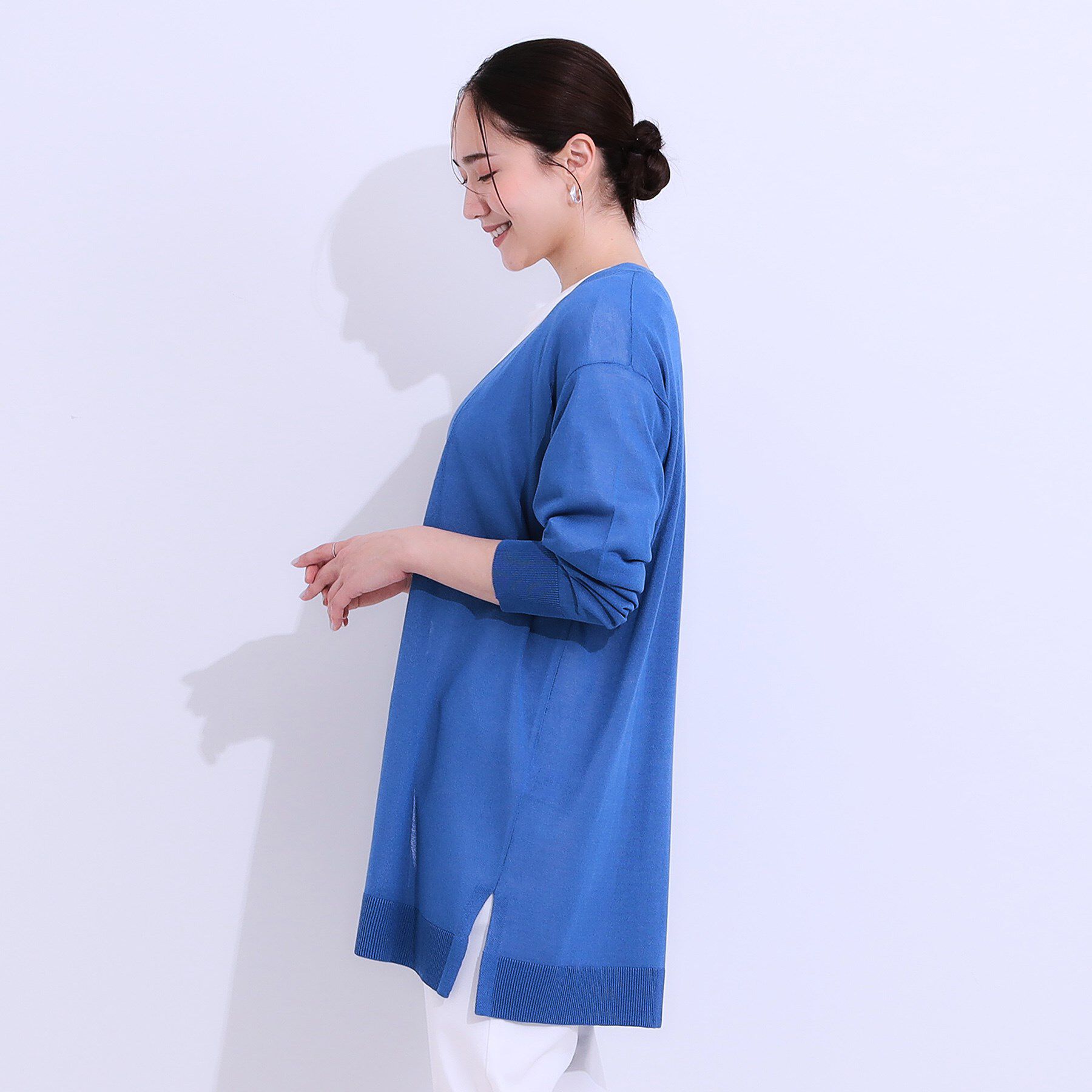 SHOO･LA･RUE「【洗える/ひんやり】体型カバーにも トッパー ロングカーディガン」|カーディガン|