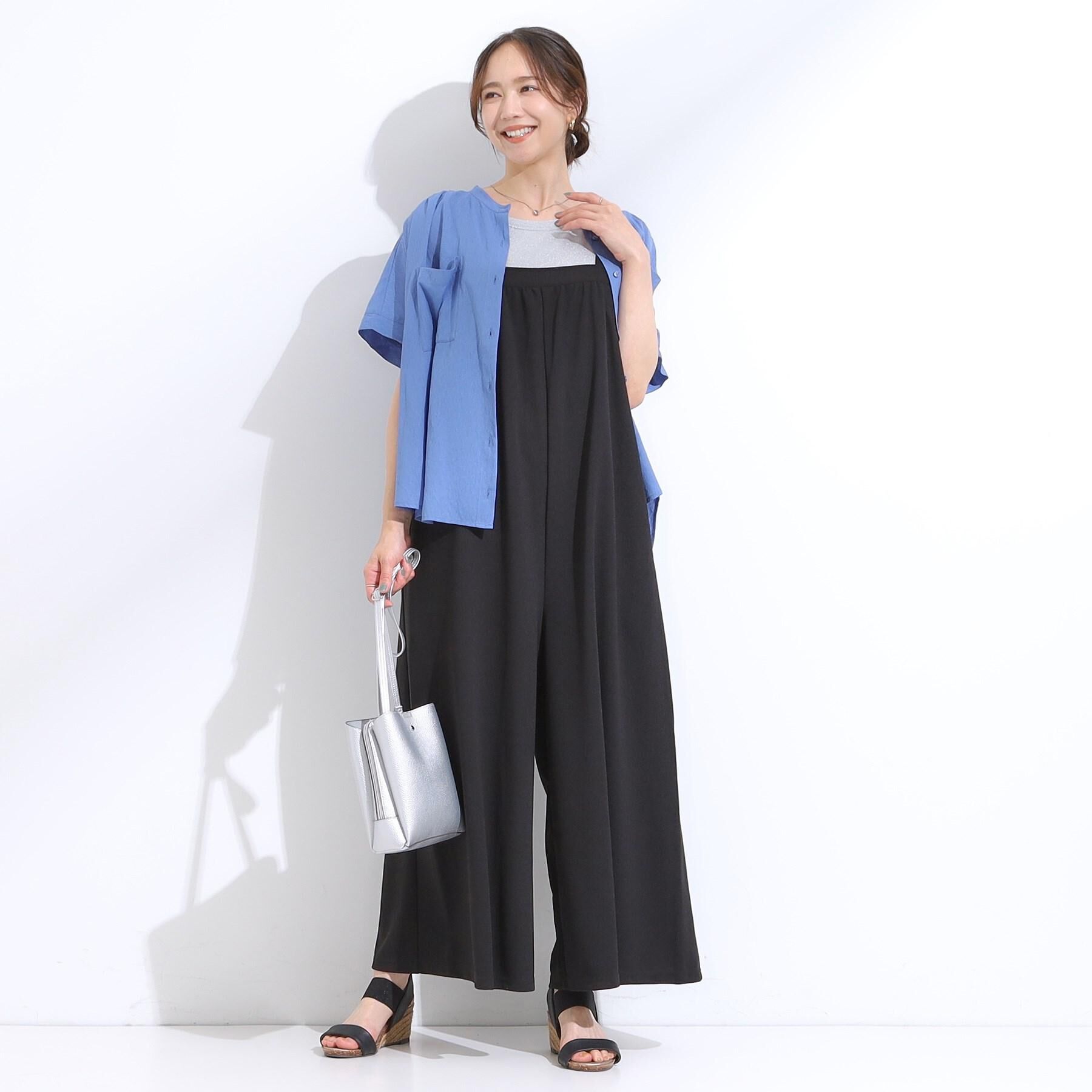 SHOO･LA･RUE「【S-LL/セットアップ可】大人のシアー感 バンドカラーブラウス」|シャツ・ブラウス|