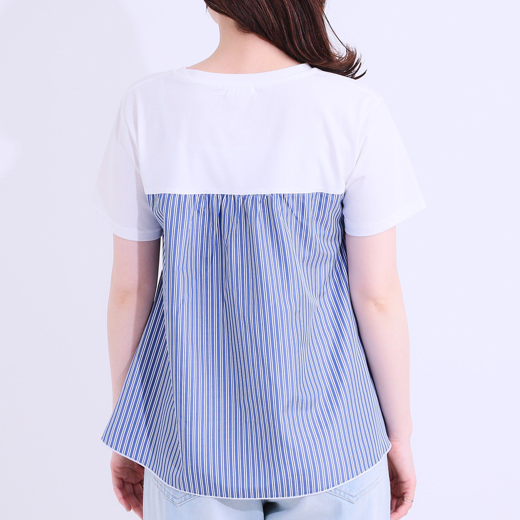 SHOO･LA･RUE「【洗える/S-LL】大人に似合う ビスチェ風ドッキングトップス」|Tシャツ・カットソー|