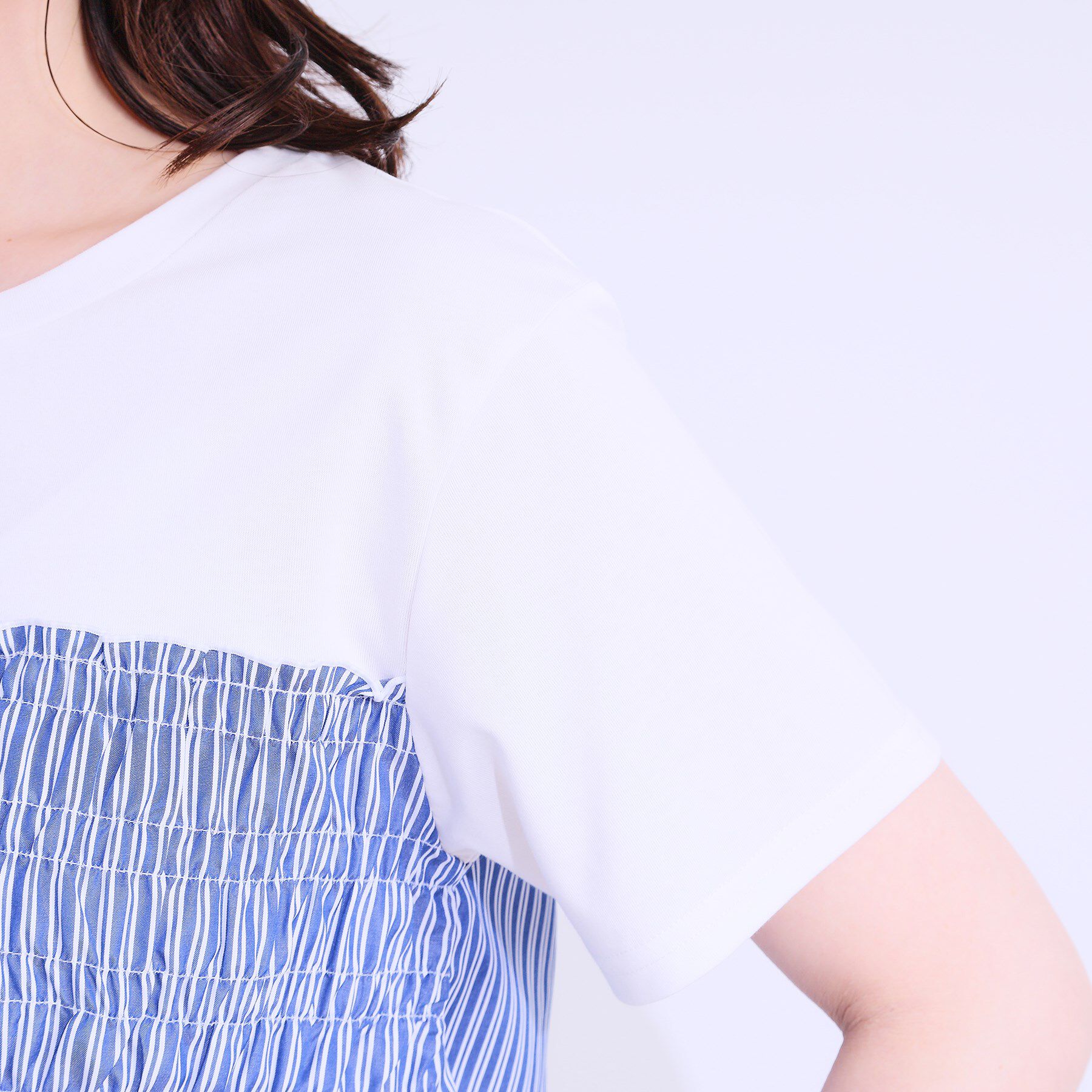SHOO･LA･RUE「【洗える/S-LL】大人に似合う ビスチェ風ドッキングトップス」|Tシャツ・カットソー|