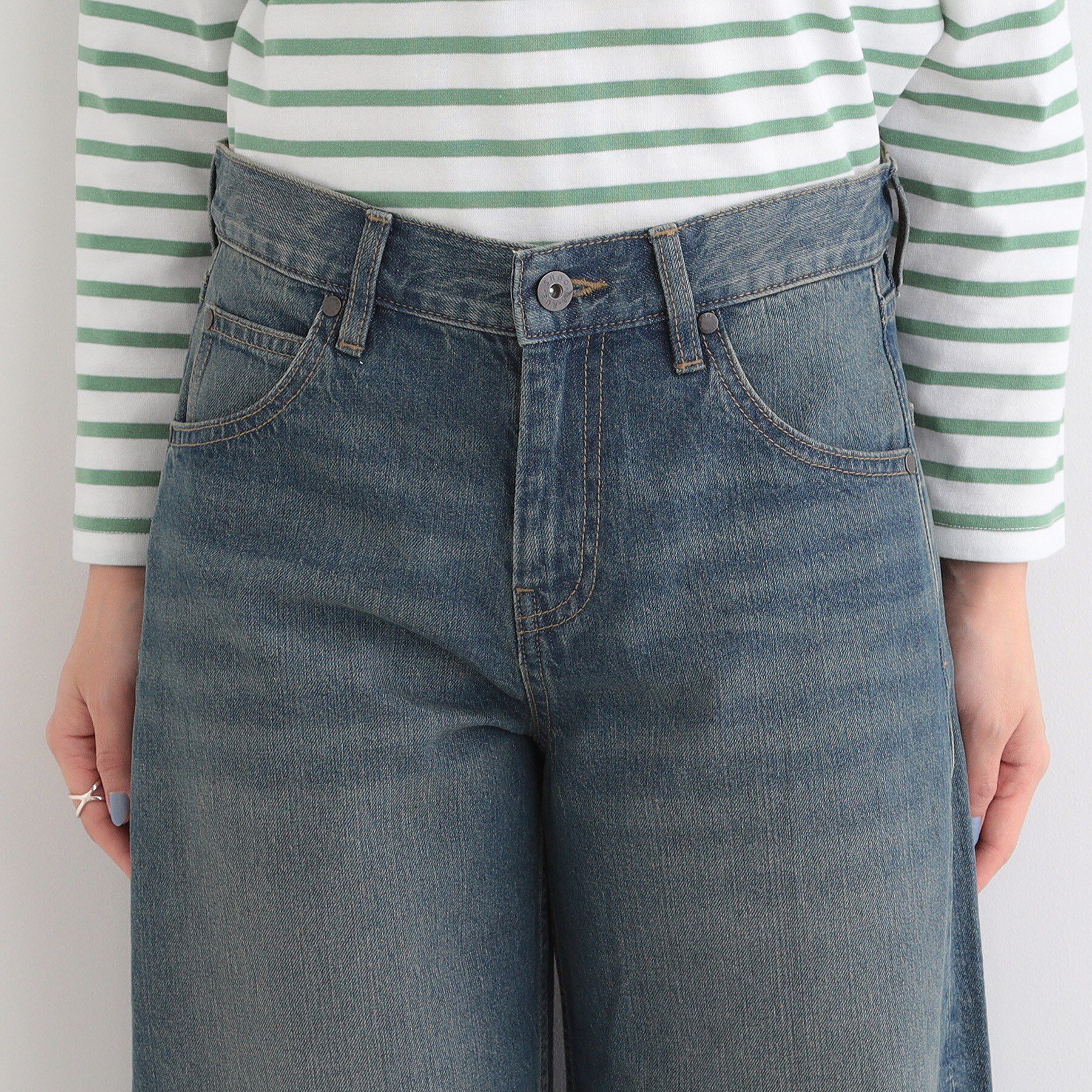 SHOO･LA･RUE「【SHOO・LA・RUE DENIM】ゆるっと決まる こなれカーブデニムパンツ」|デニム|