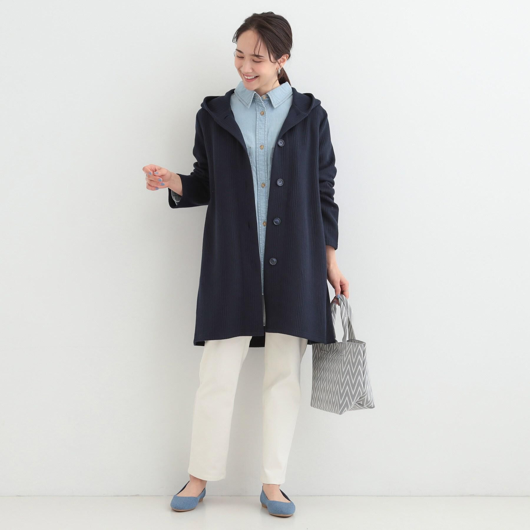 SHOO･LA･RUE「【洗濯機可/体型カバー】こなれ感をプラスする ライトオンスデニムシャツ」|シャツ・ブラウス|