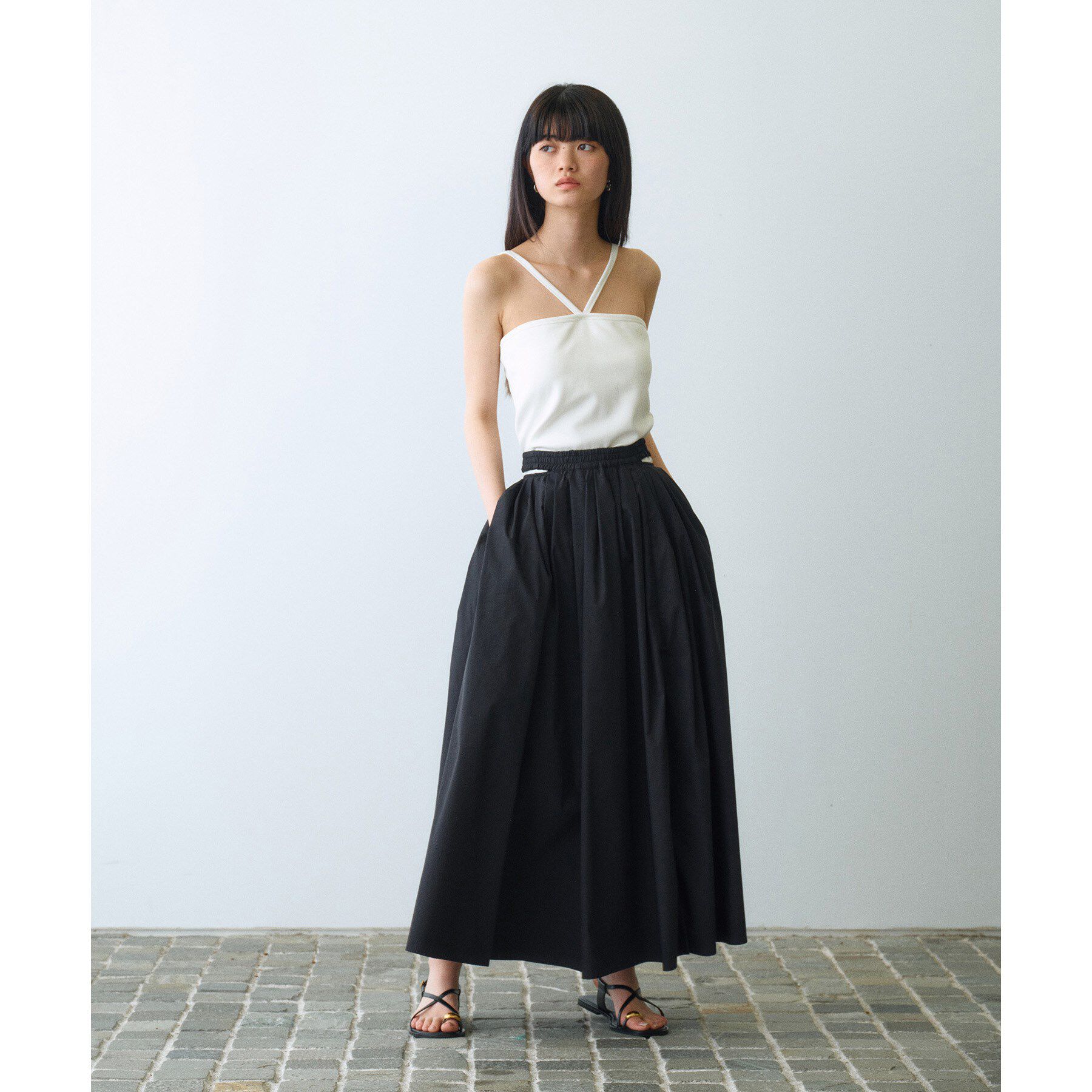 CODE A「design cut camisole」|キャミソール|