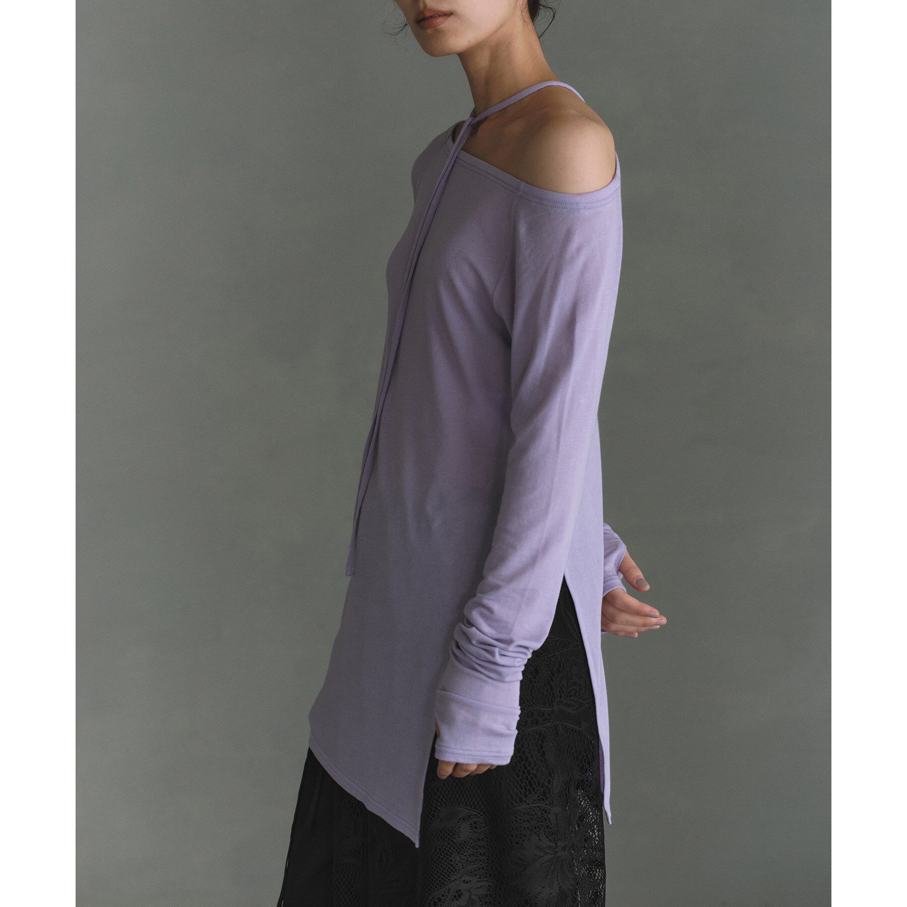 CODE A「off－shoulder jersey top」|Tシャツ・カットソー|