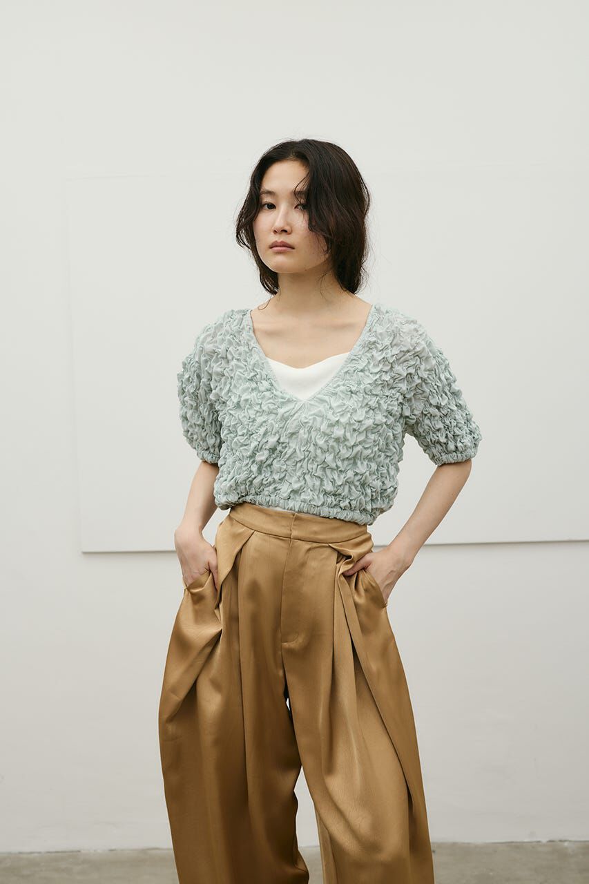 STYLEMIXER「フラッフィーショートトップ」|シャツ・ブラウス|