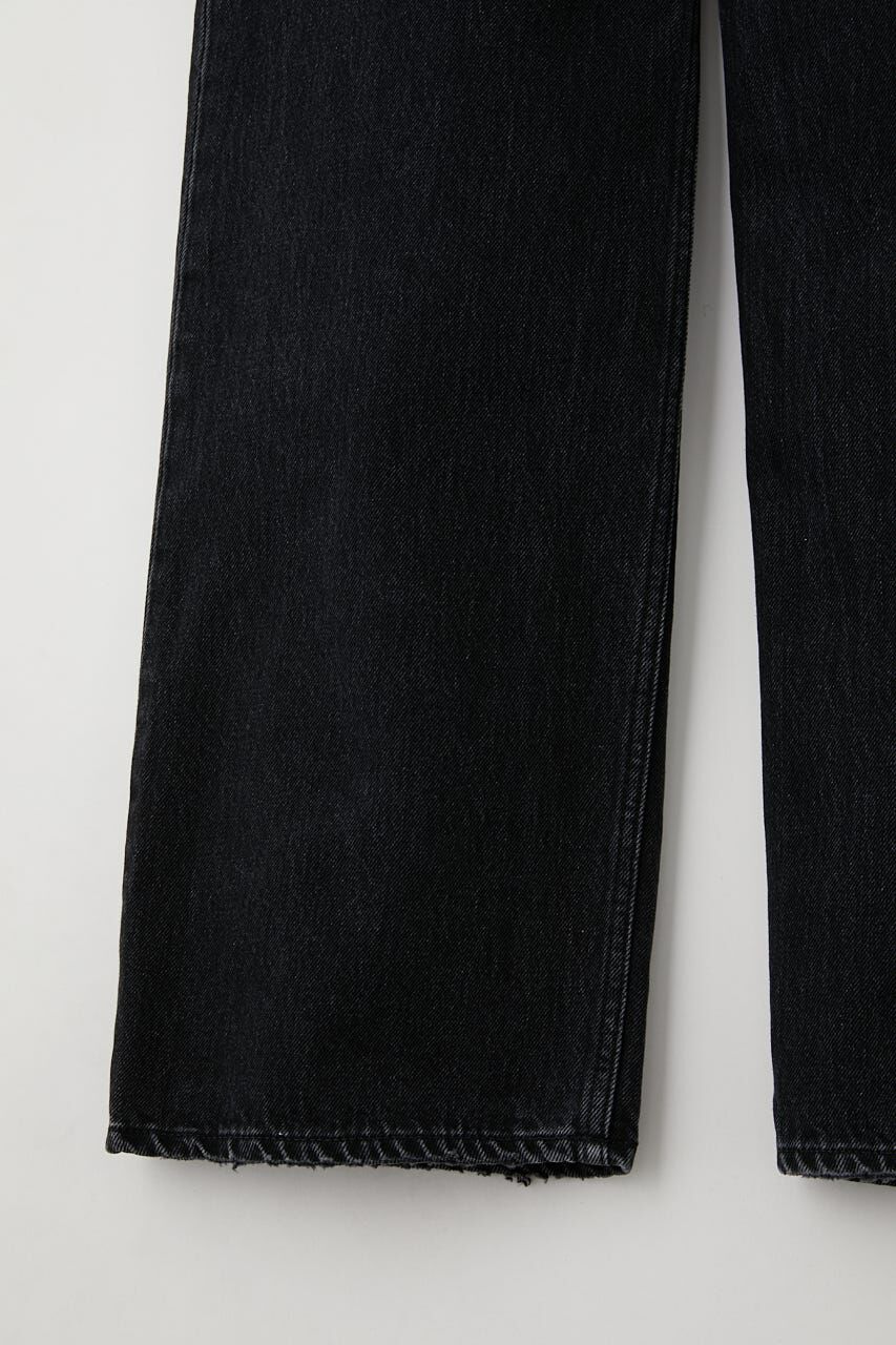 MOUSSY「HW 90S BLK STRAIGHT」|デニム|