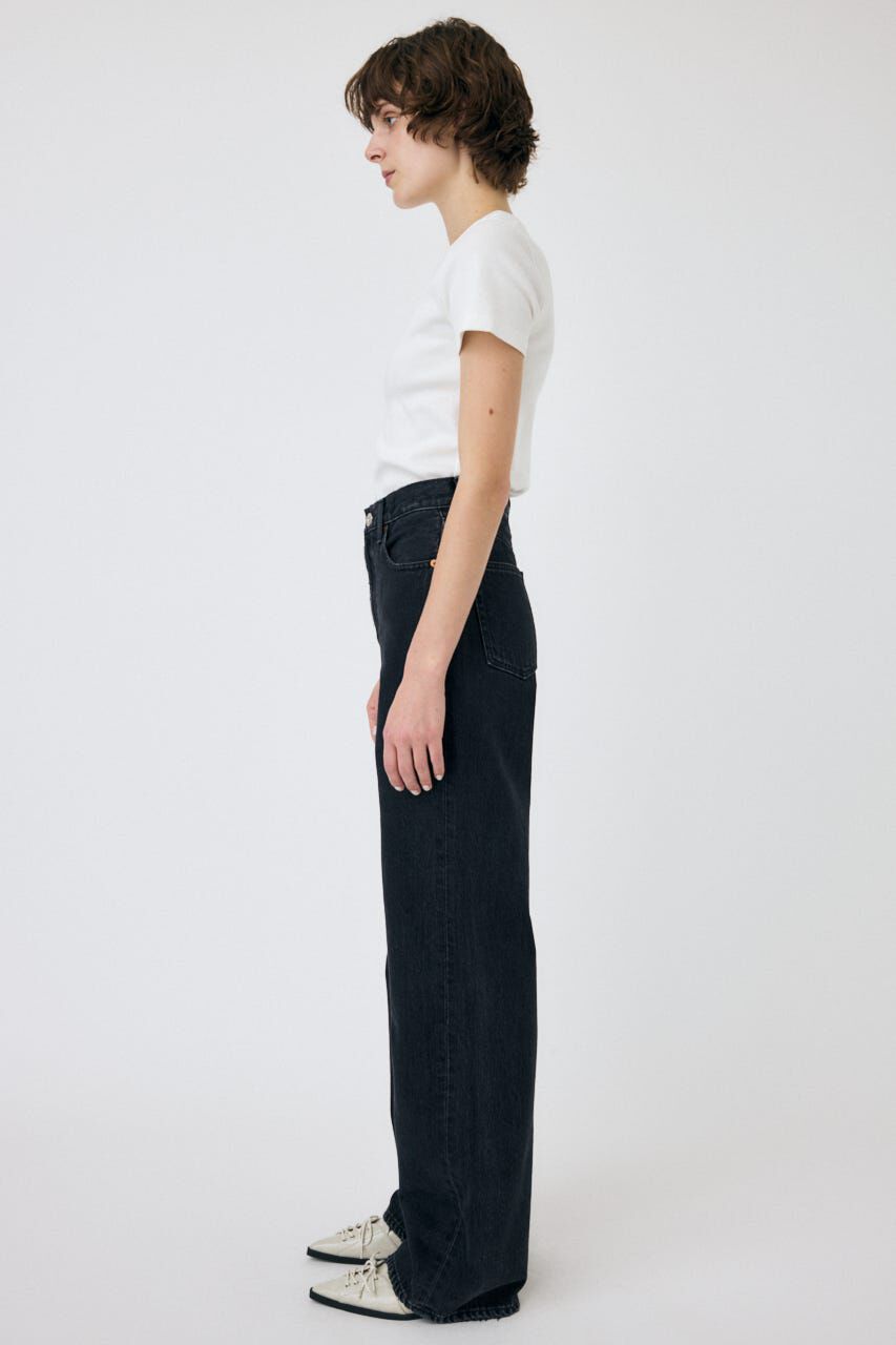 MOUSSY「HW 90S BLK STRAIGHT」|デニム|