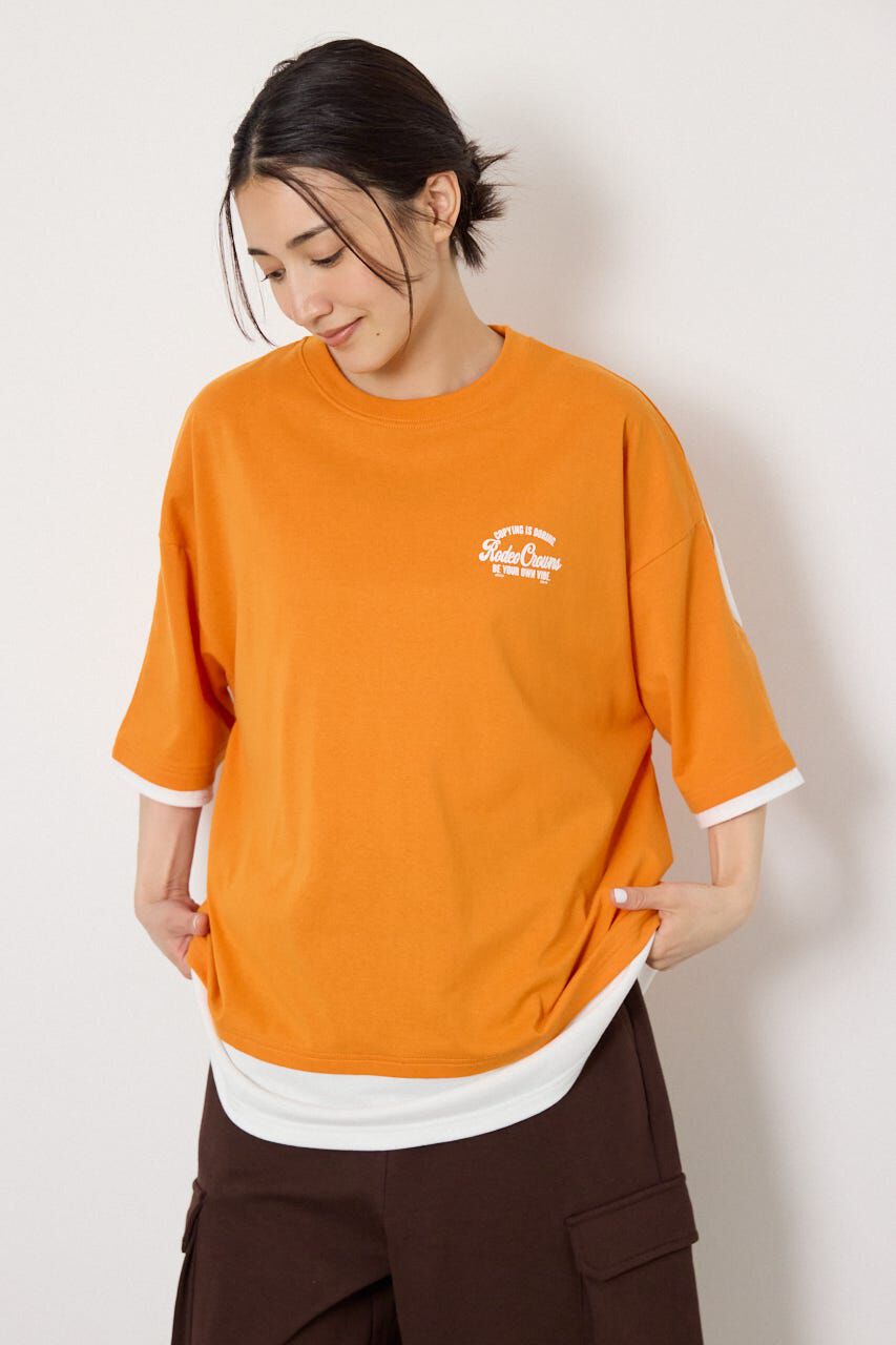 RODEO CROWNS「フェイクレイヤードロゴトップス」|Tシャツ・カットソー|ORG