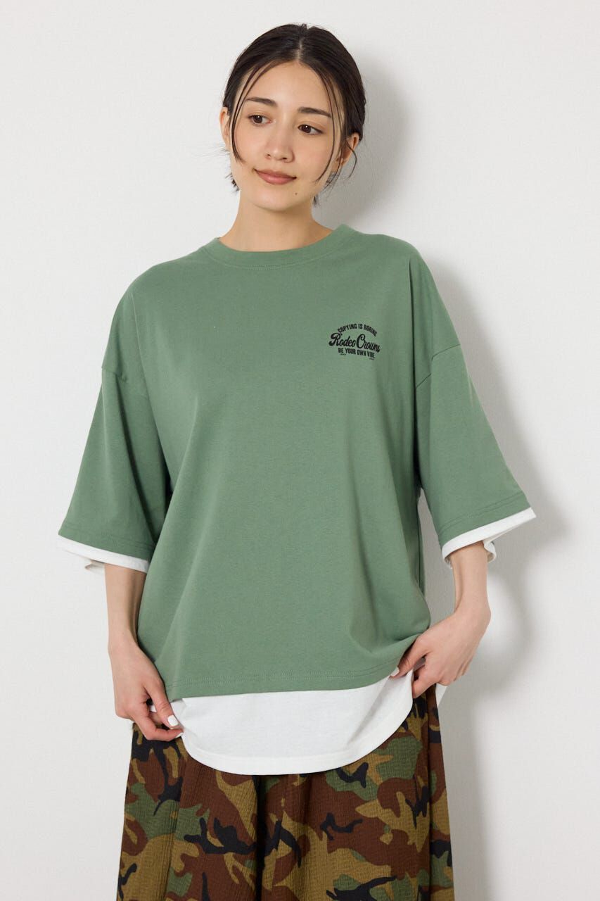RODEO CROWNS「フェイクレイヤードロゴトップス」|Tシャツ・カットソー|KHA