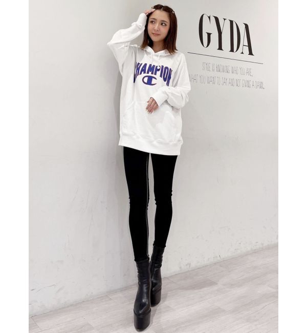 GYDA「Champion HOODED SWEATSHIRT」|パーカー|
