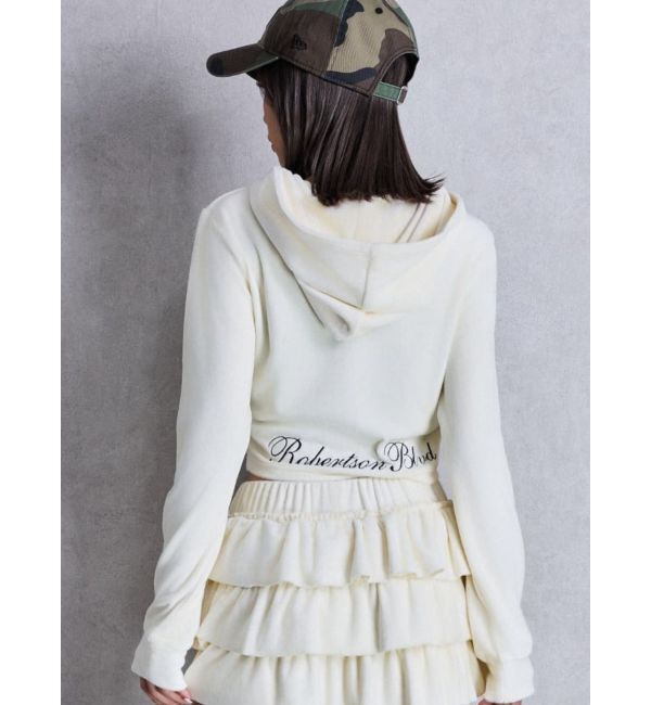 GYDA「Robertson Blvd Velour ショートパーカー」|パーカー|