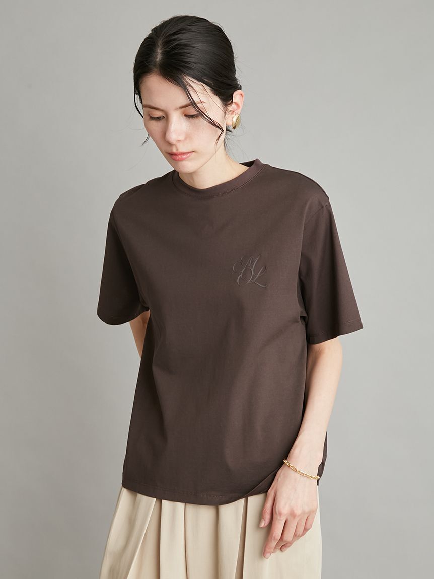 Mila Owen「【WEB限定カラー】ハイラインモノグラムＴシャツ」|Tシャツ・カットソー|
