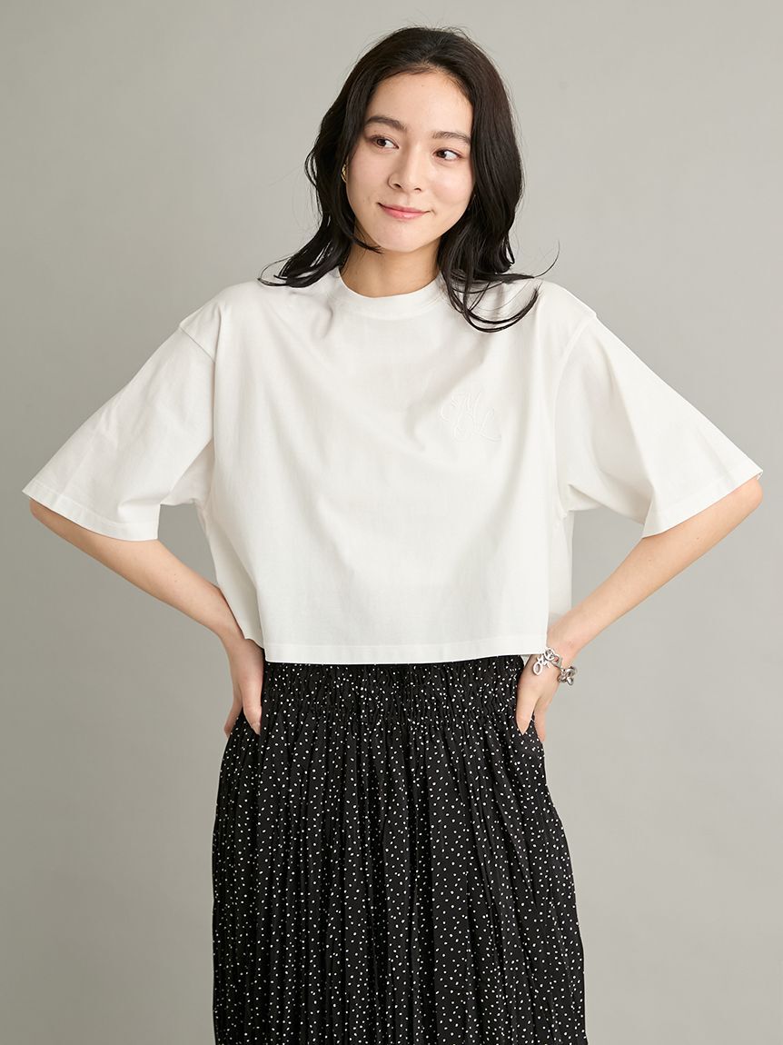 Mila Owen「【WEB限定カラー】ハイラインモノグラムＴシャツ」|Tシャツ・カットソー|