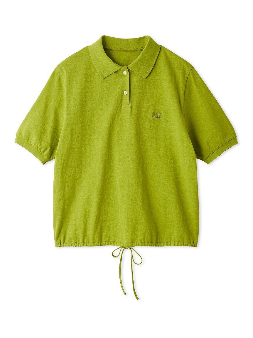 Mila Owen「【WEB限定カラー】ドロストポロシャツ」|ポロシャツ|LIME