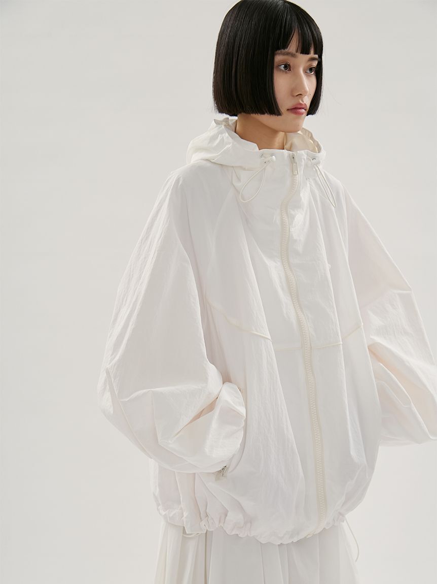 emmi atelier「ビッグフォルムフーディーブルゾン」|ブルゾン・スタジャン|