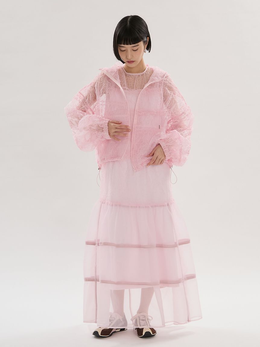 emmi atelier「フラワーエンブロイダリーブルゾン【セットアップ対応】/ハンドウォッシャブル」|ブルゾン・スタジャン|