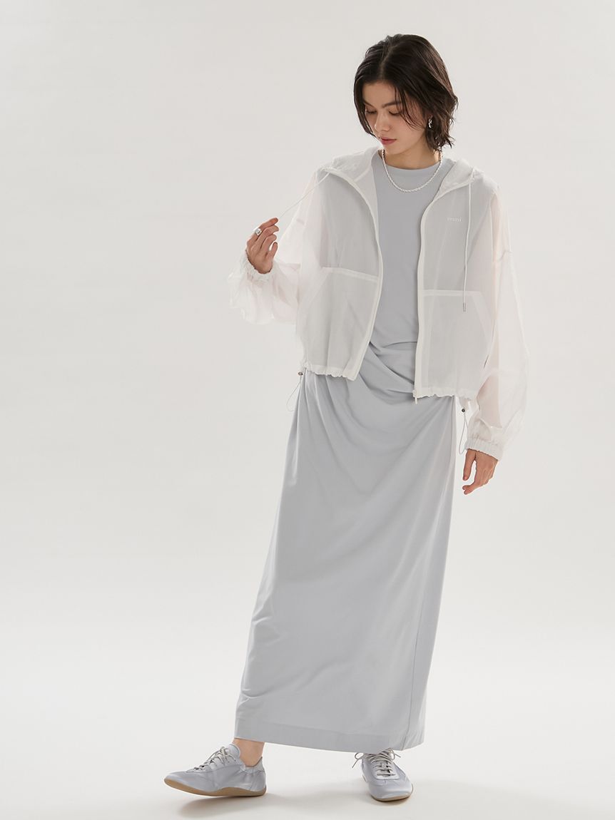 emmi atelier「シアーナイロンブルゾン【セットアップ対応】/ウォッシャブル」|ブルゾン・スタジャン|