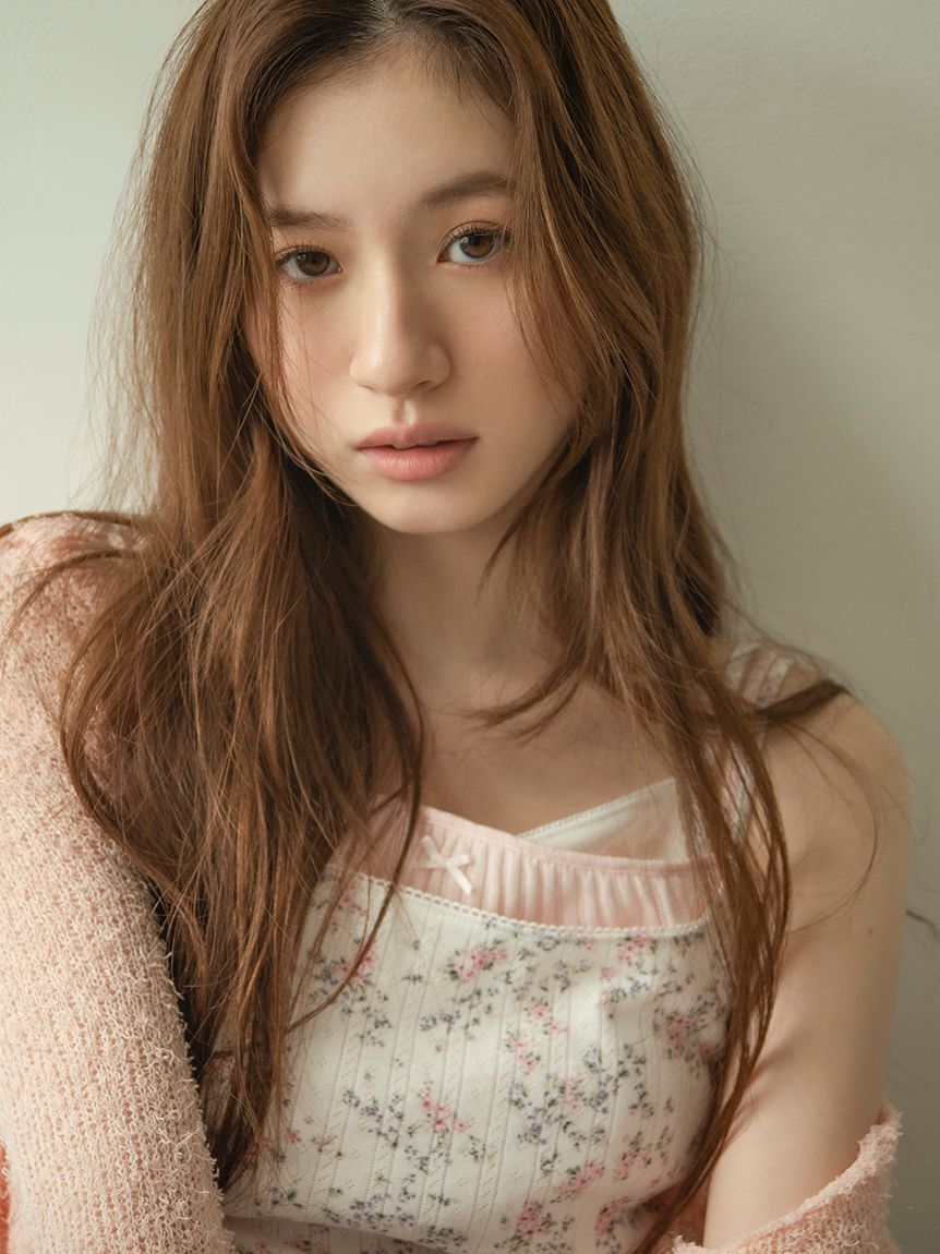 LILY BROWN「ツイストヤーンフリルカーディガン」|カーディガン|