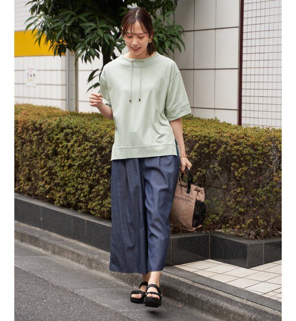 ikka「【接触冷感】鹿の子スピンドルプルオーバー」|Tシャツ・カットソー|