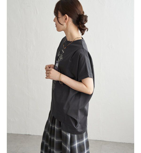 ikka「【接触冷感】ロゴフォトチュニックTシャツ」|その他|