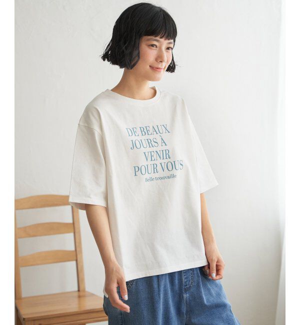 Lbc with Life「プリントロゴビッグTシャツ」|Tシャツ・カットソー|ホワイト