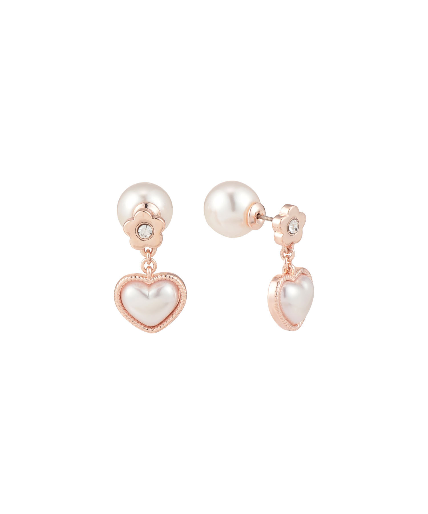 MARY QUANT「ハートパール ピアス」|ピアス|ピンクゴールド