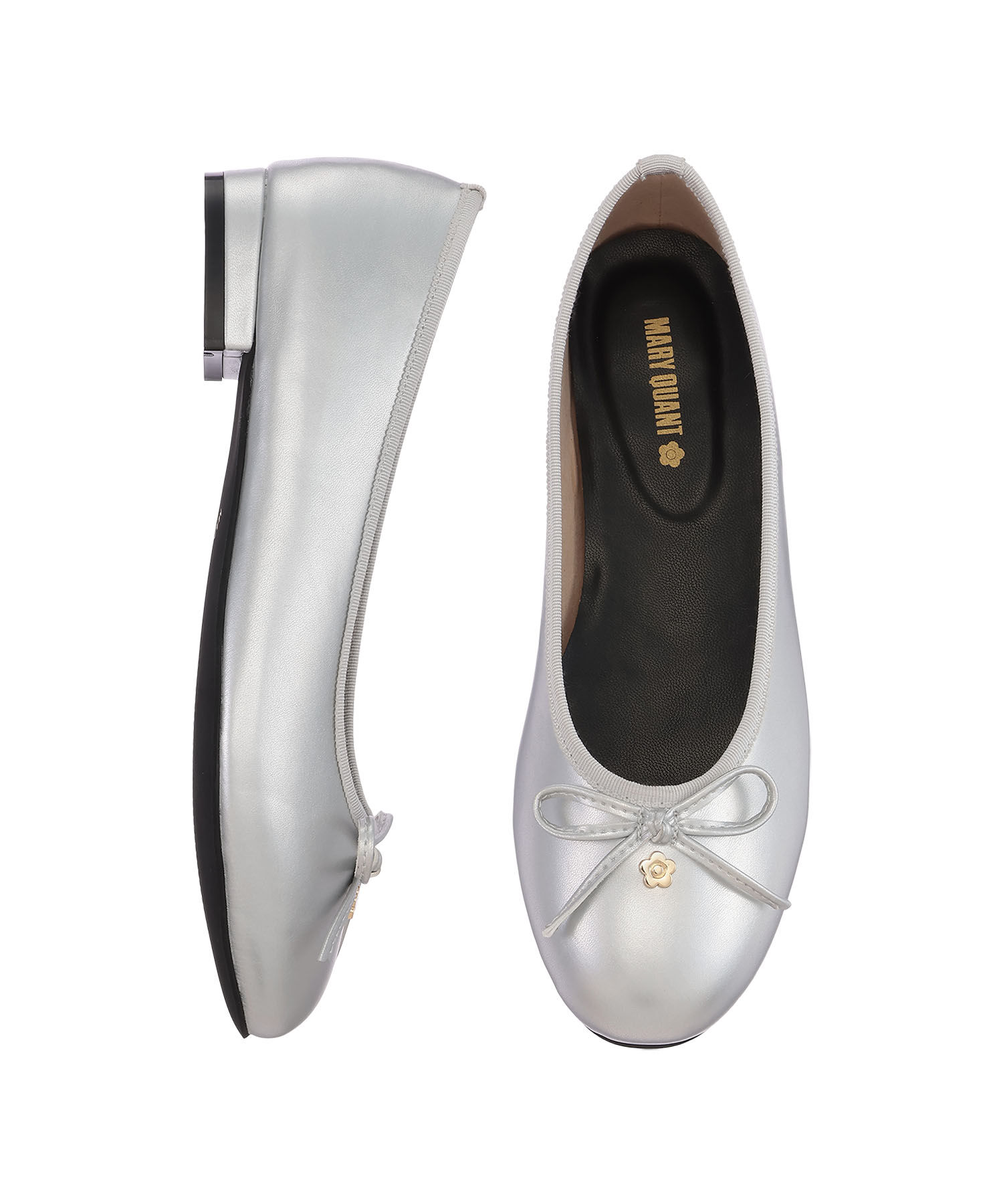 MARY QUANT「デイジーメタルバレエ シューズ」|バレエシューズ|
