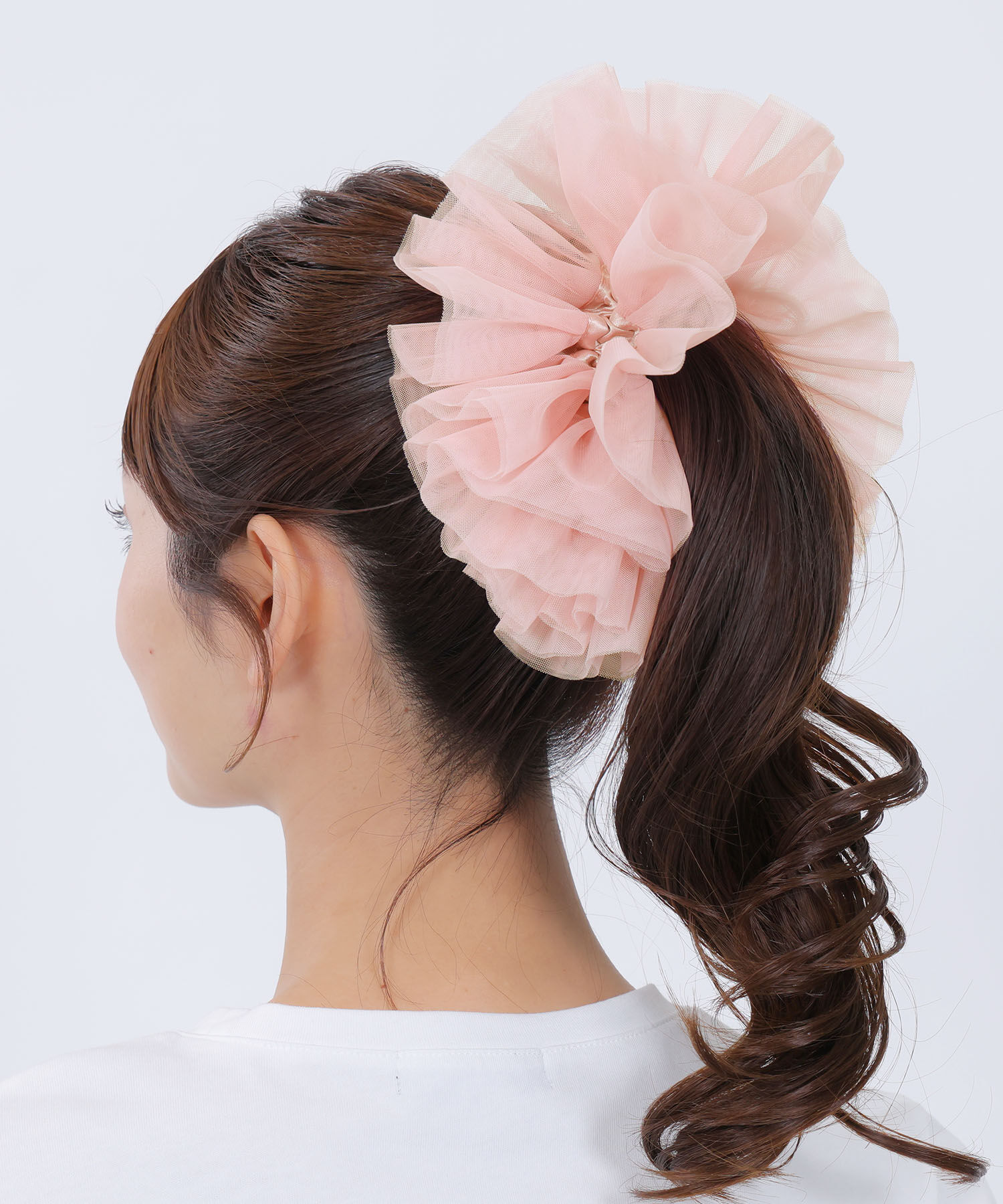 MARY QUANT「フラッフィーチュール シュシュ」|ヘアゴム・シュシュ|ピンク