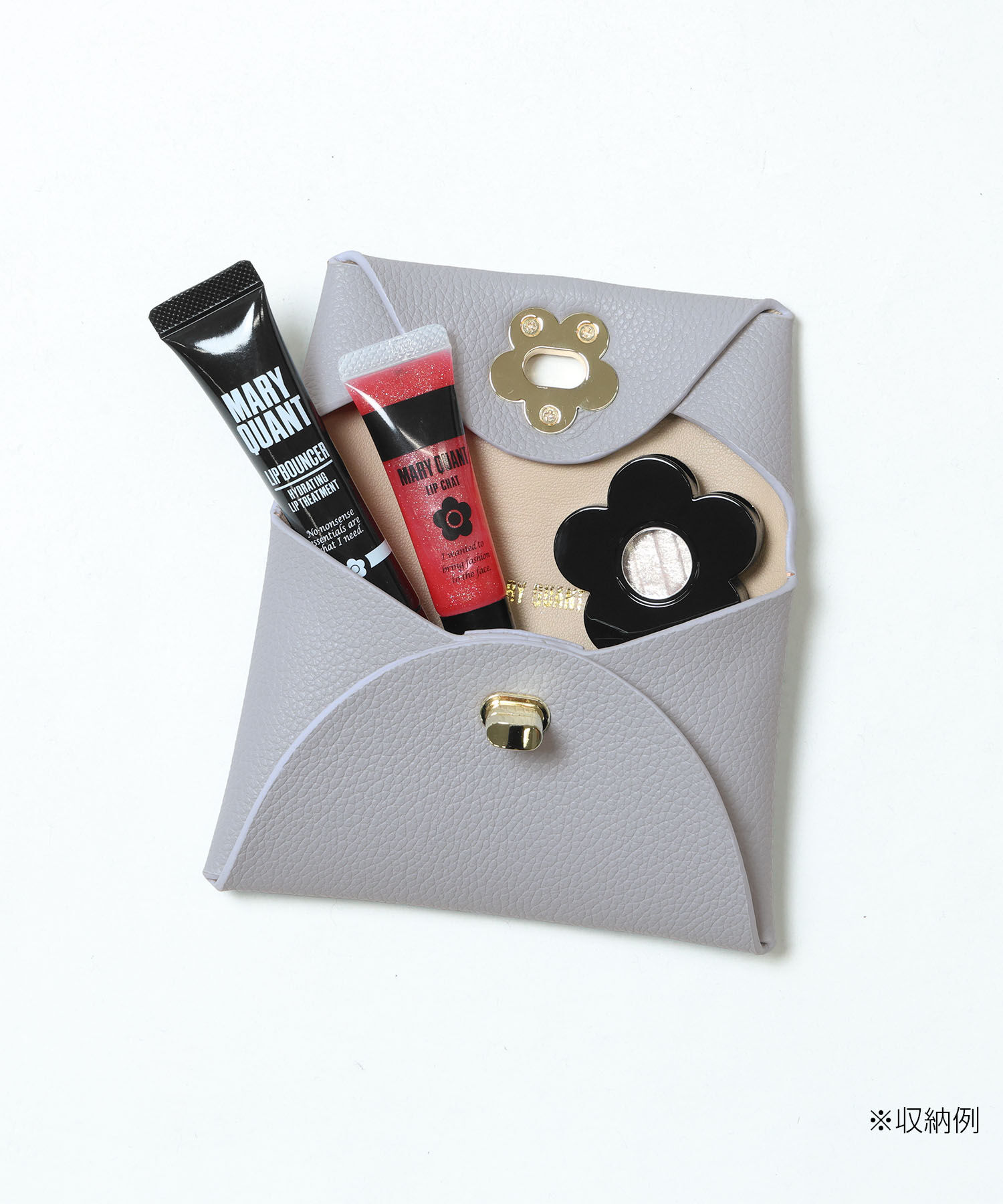 MARY QUANT「ターンロックデイジー フラップポーチ」|チャーム・キーホルダー|