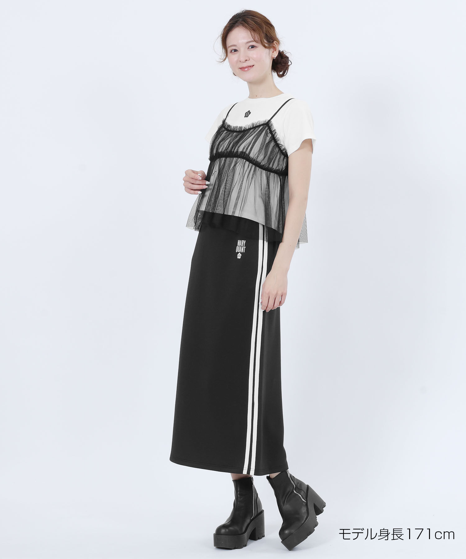 MARY QUANT「チュールキャミセット Tシャツ」|Tシャツ・カットソー|