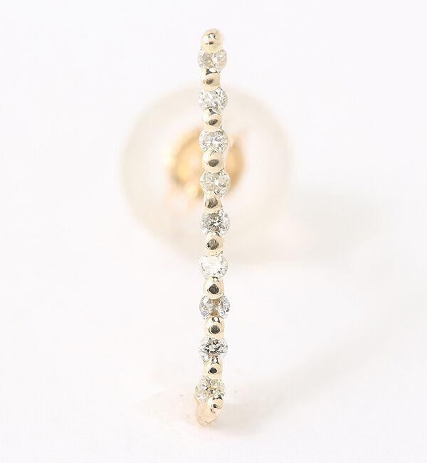  「ダイヤモンド ライン ピアス | K10YG〈世界最小〉」|ピアス|