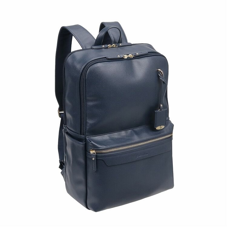 Jewelna Rose「ジュエルナローズ リモハピ2 リュックサック 合皮 B4 PC収納 通勤 リモートワーク 15.6インチ 10965」|リュック|