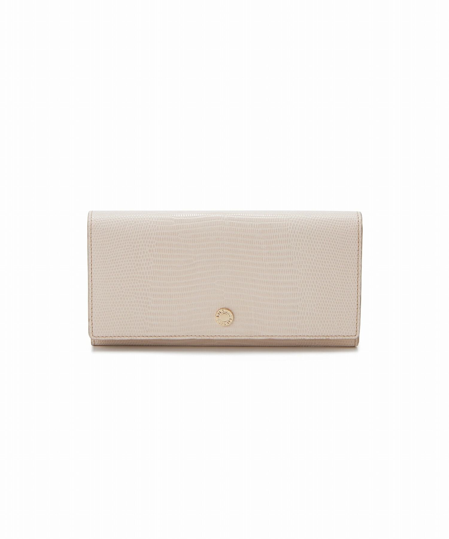 TOPKAPI 「【TOPKAPI】 イタリアンレザー リザード型押し 長財布 LUCIA ルチア」|財布|ペールベージュ