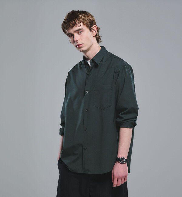 UNITED ARROWS green label relaxing「ウォッシャブル トロ ジャストルーズ シャツ -ストレッチ-」|シャツ・ブラウス|