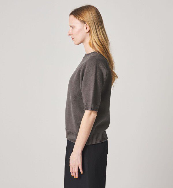STEVEN ALAN「＜Steven Alan＞コットン ナイロン テープヤーン ハーフスリーブ ニット」|ニット・セーター|