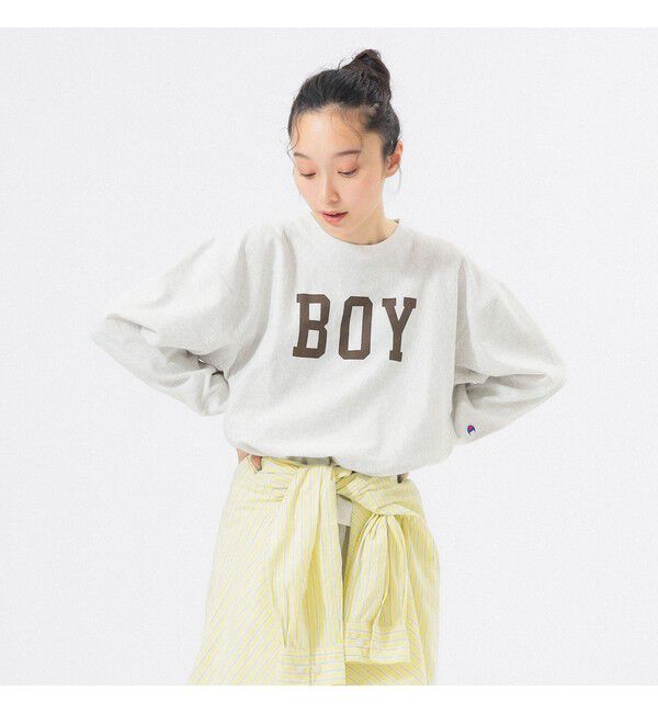 BEAMSBOY「【別注】Champion / ボーイ リバースウィーブ(R) クルー」|Tシャツ・カットソー|
