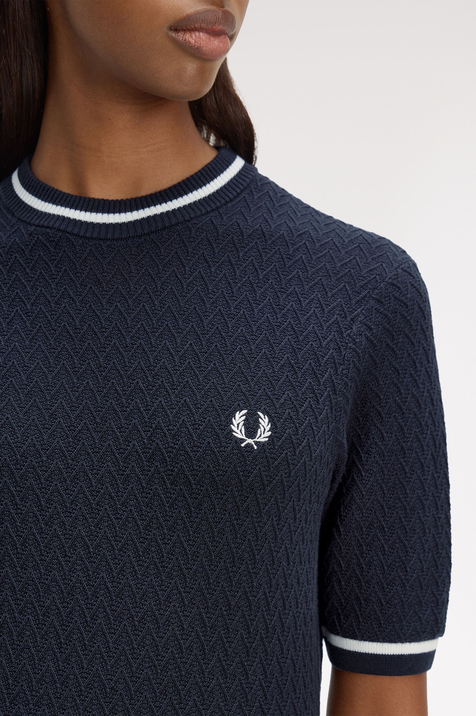 FRED PERRY 「Textured Knitted Top」|Tシャツ・カットソー|