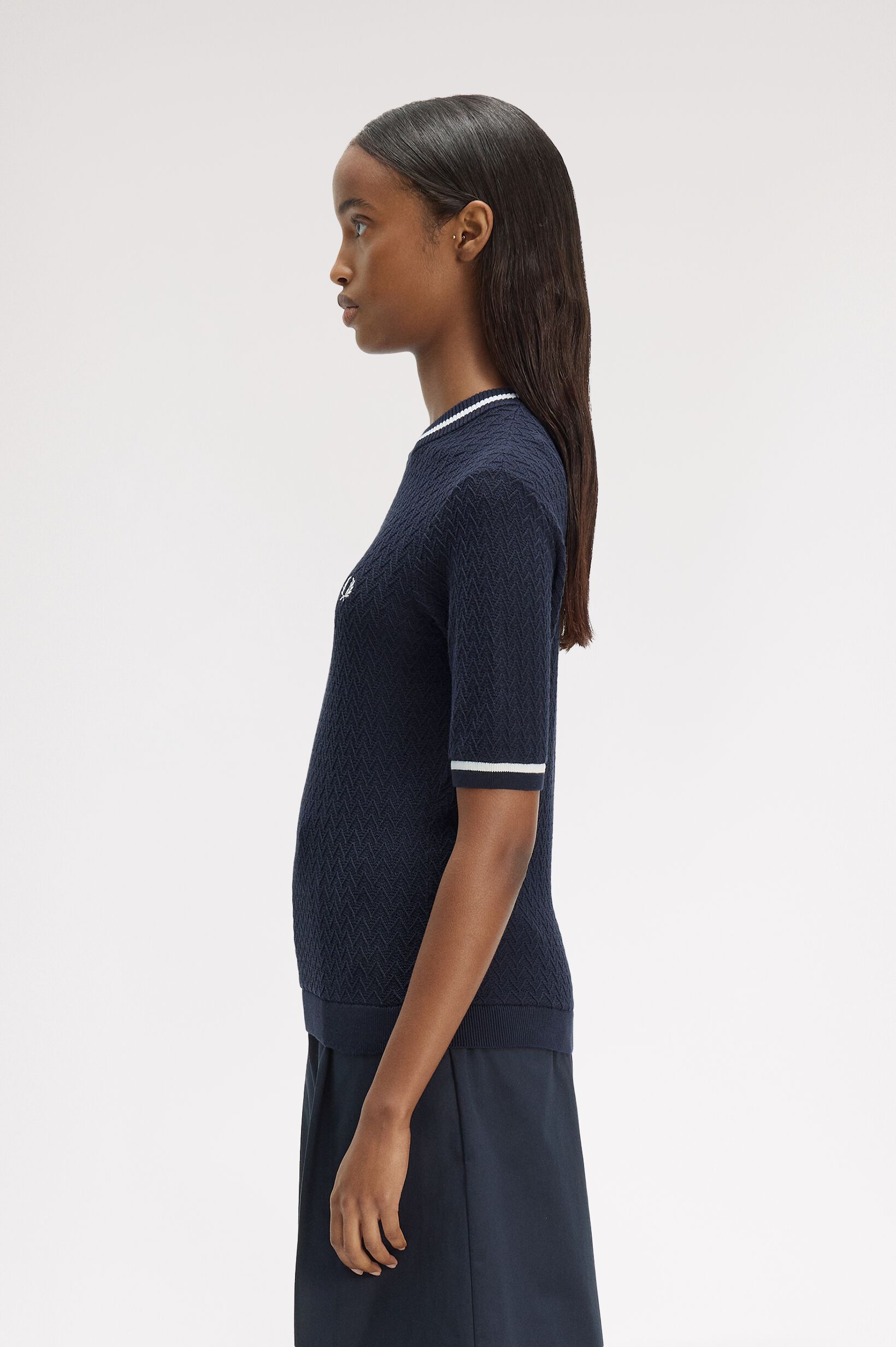 FRED PERRY 「Textured Knitted Top」|Tシャツ・カットソー|